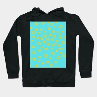 Abstract boho yellow bubble pattern Hoodie